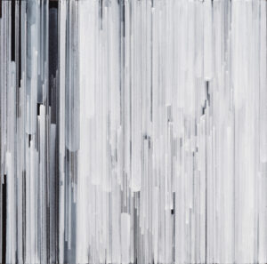 Sharon Swidler, Barcelona Rain, Acrylic on Panel, 16_x16_